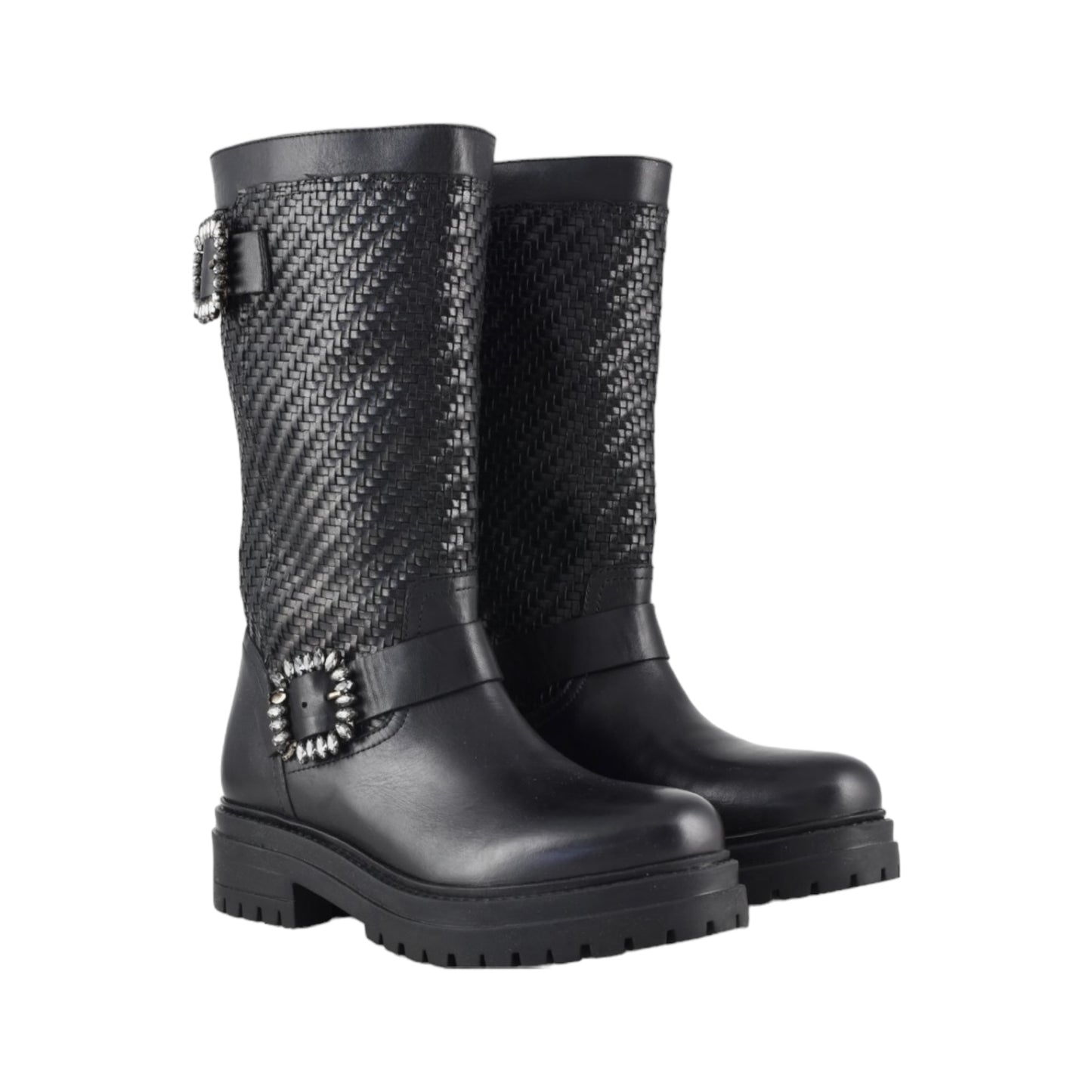 Biker boot alto Coral Blue