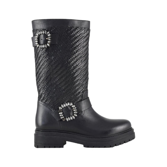 Biker boot alto Coral Blue