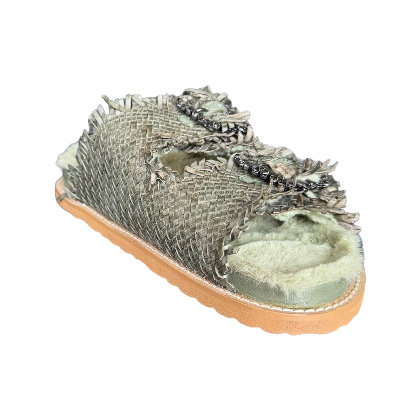 Ciabatta pell Coral Blue