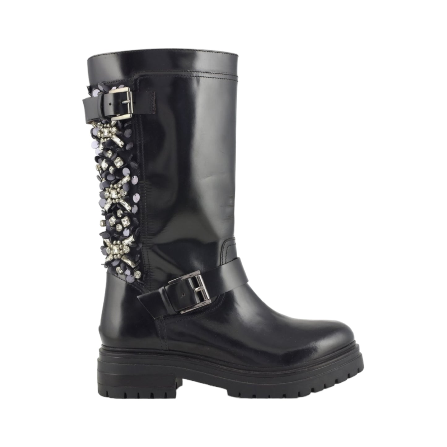 Biker boot alto Coral Blue