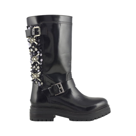 Biker boot alto Coral Blue