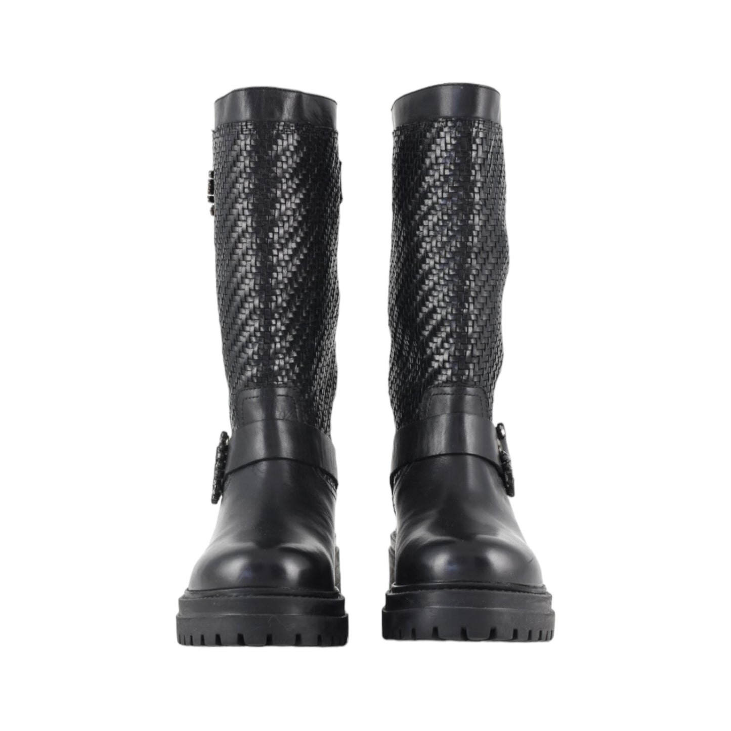 Biker boot alto Coral Blue