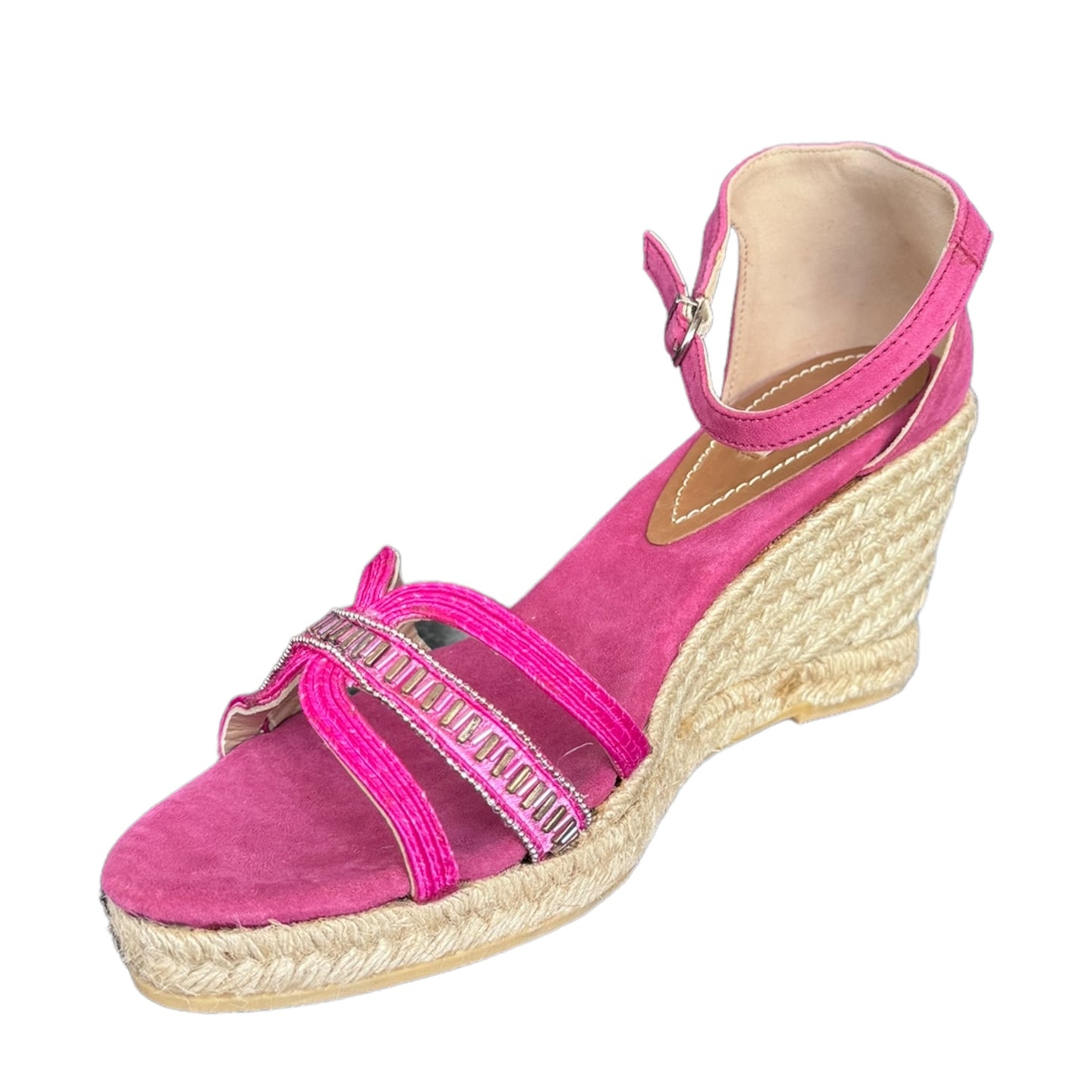 Zeppa espadrillas Coral blue