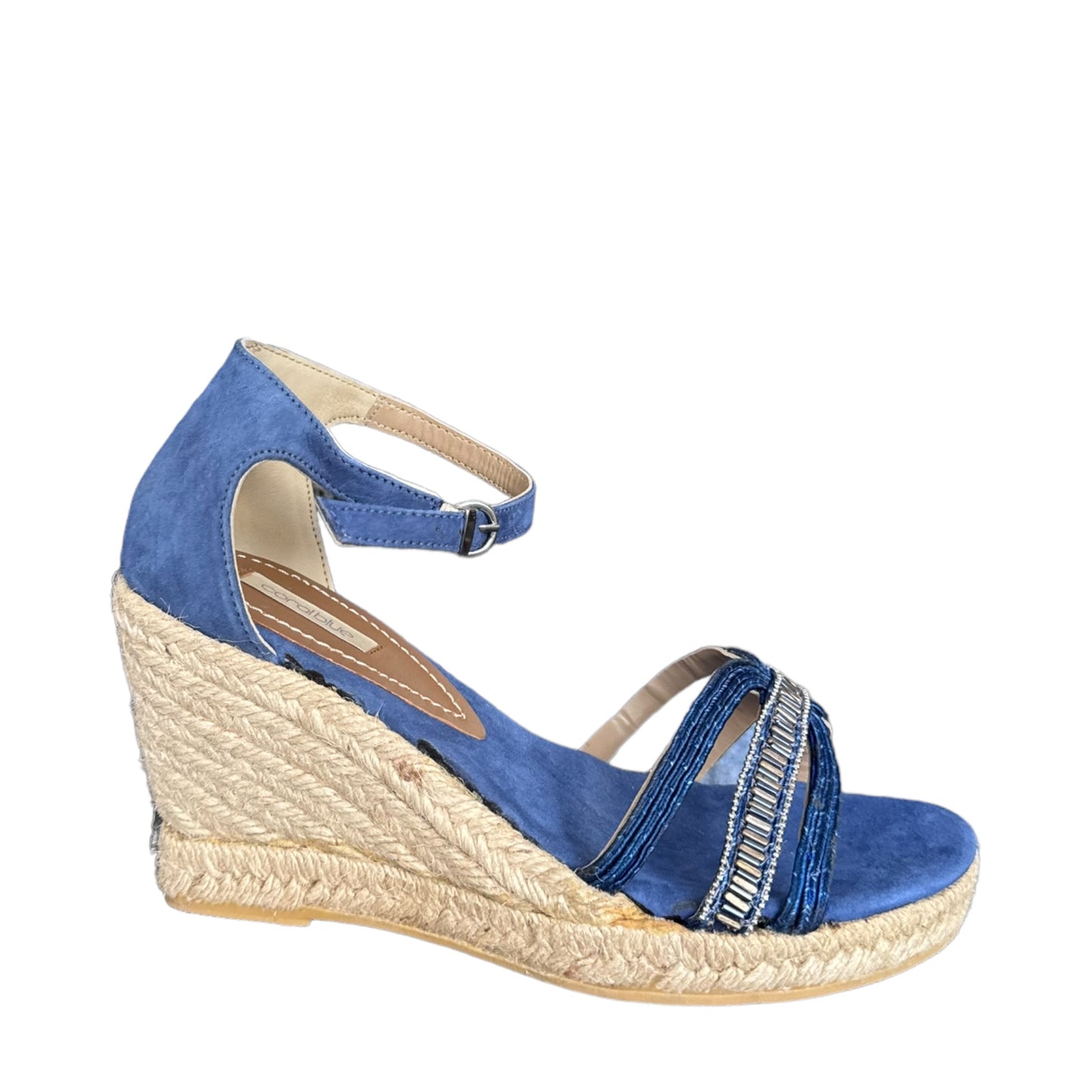 Zeppa espadrillas Coral blue