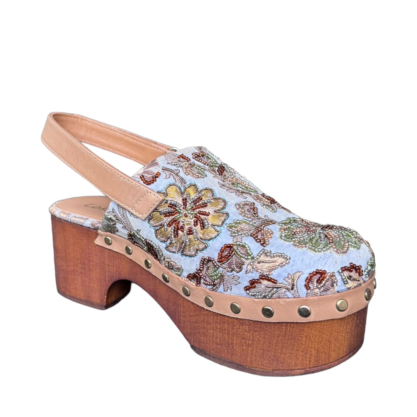 Sandalo zoccolo Coral Blue