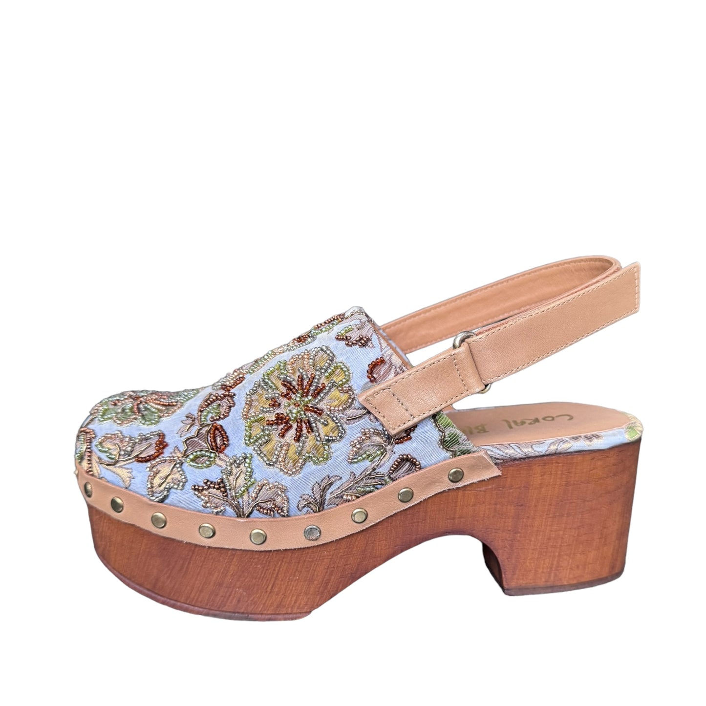 Sandalo zoccolo Coral Blue