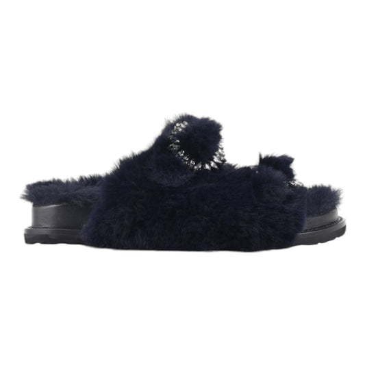 Ciabatta teddy Coral blue