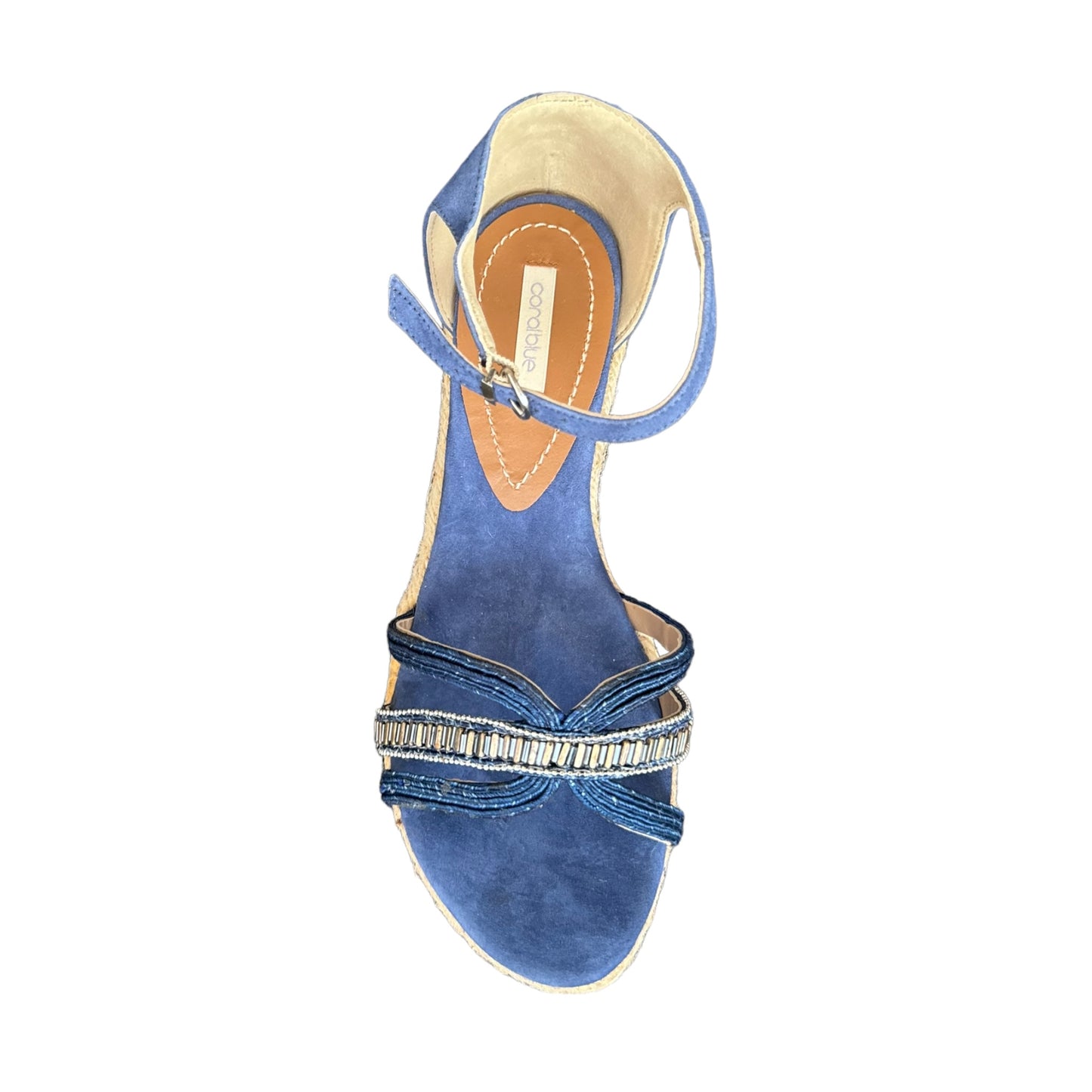 Zeppa espadrillas Coral blue