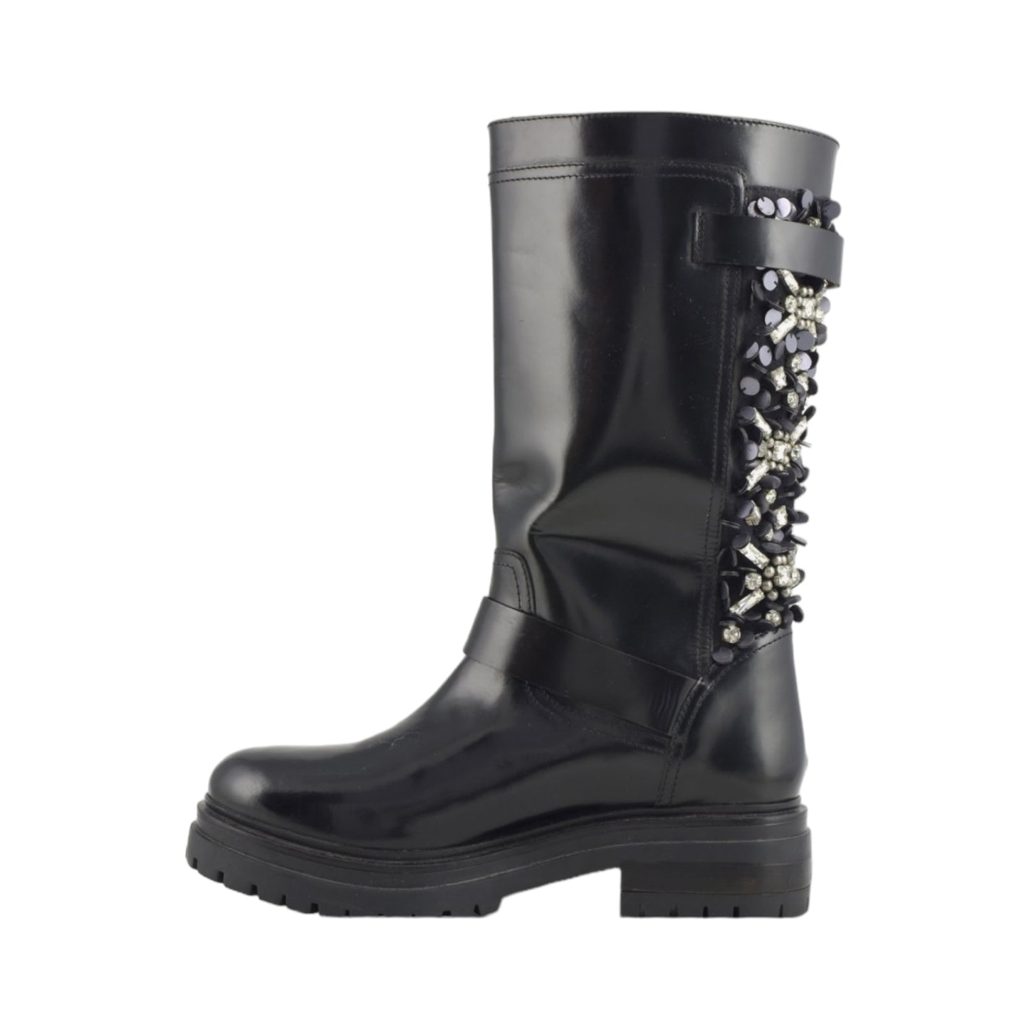 Biker boot alto Coral Blue